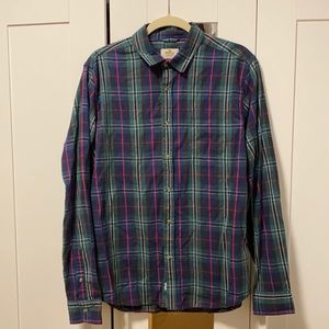 Marine Layer Plaid Button Down Shirt